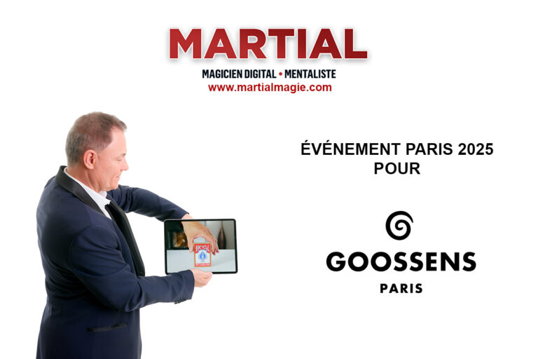 Magicien digital à Paris lors d’un événement GOOSSENS