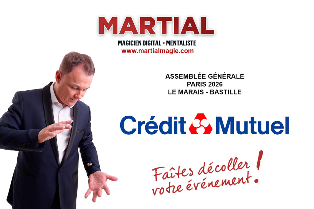 Magicien mentaliste à Paris pour Crédit Mutuel